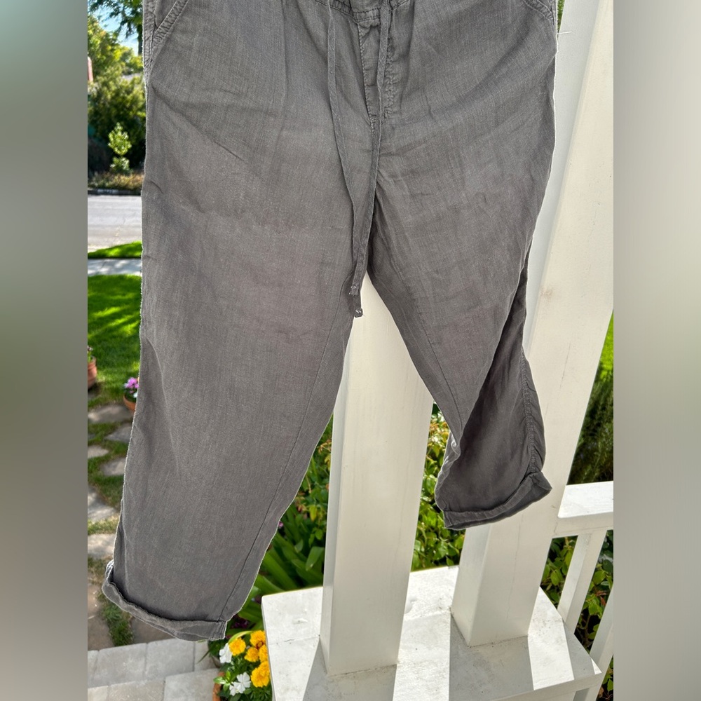 Caslon Charcoal Linen Relaxed LinenPants - Picture 6 of 7
